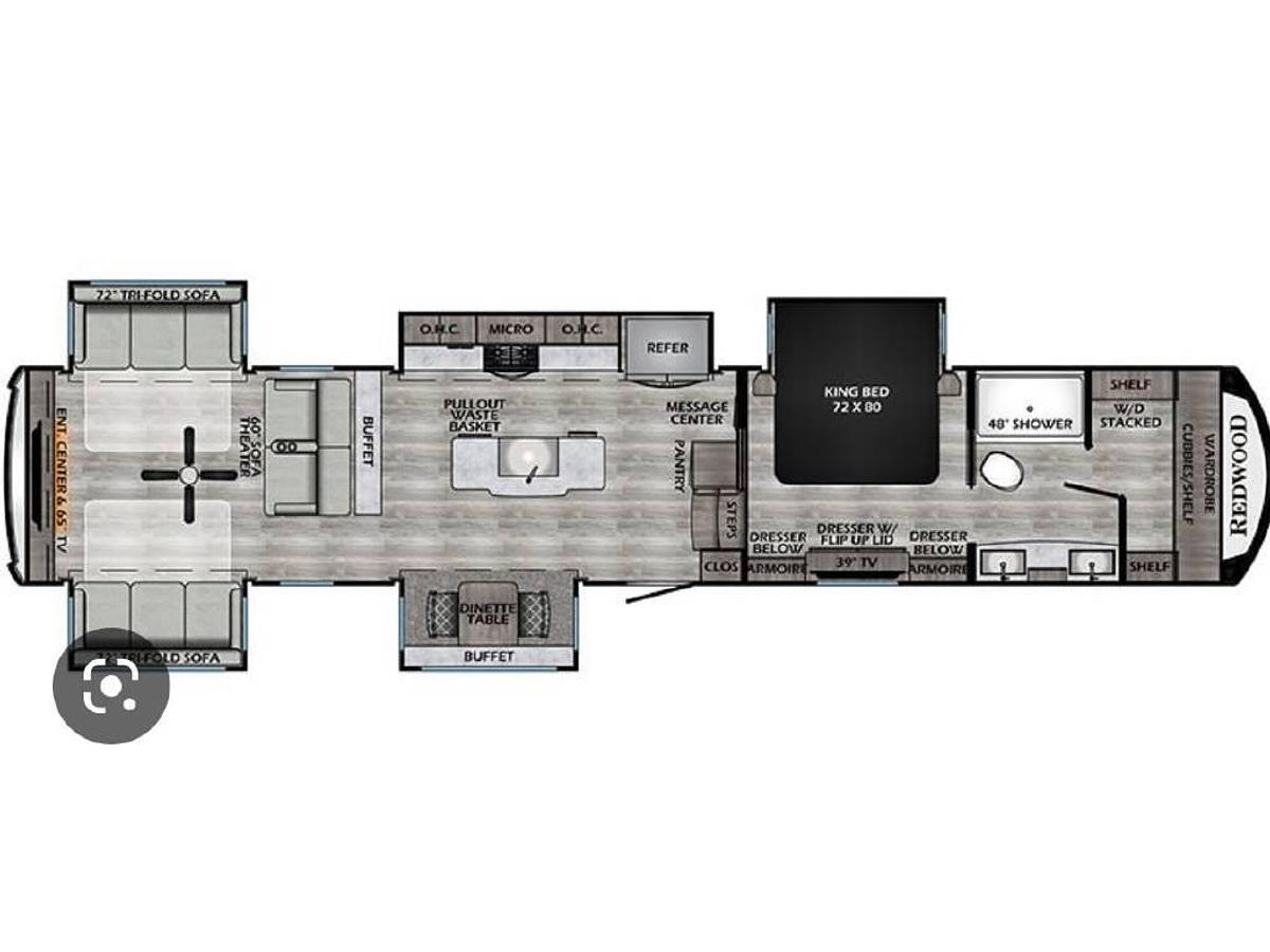 Used 2021 Crossroads REDWOOD RW4150RD Fifth Wheel