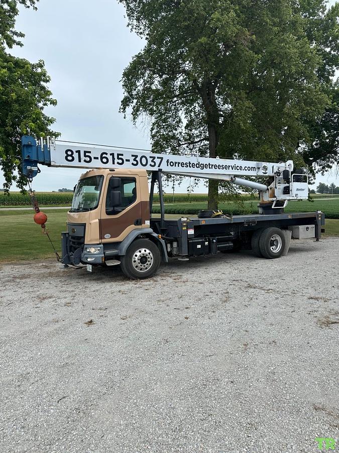 Used 2017 Manitex 22101S Mounted on Peterbilt 220 Boom Truck Crane