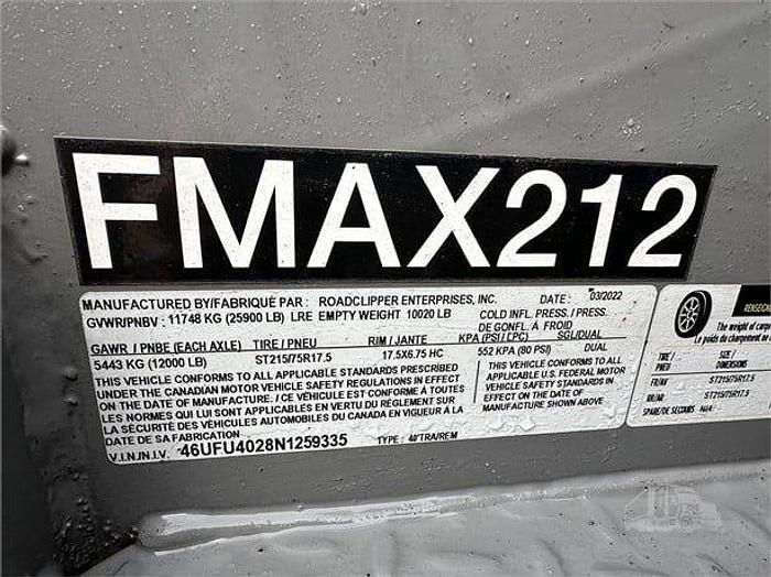 Used 2022 DIAMOND C FMAX216