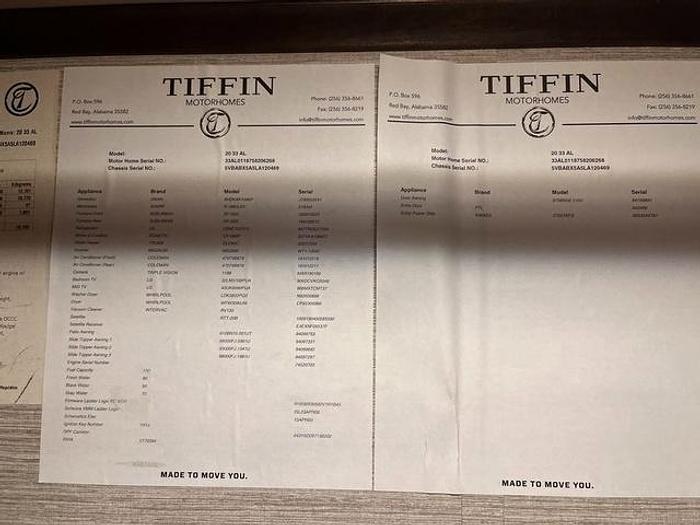 Used 2020 Tiffin Motorhomes Allegro Red 340 33 AL