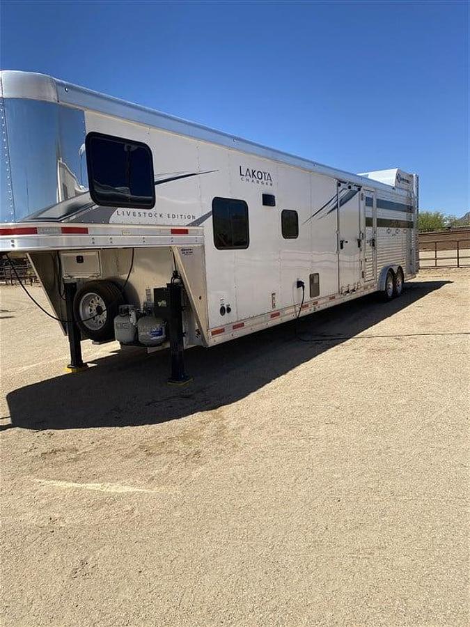 Used 2022 Lakota Charger Edition Stockback 6 Horse Trailer with Living Quarters