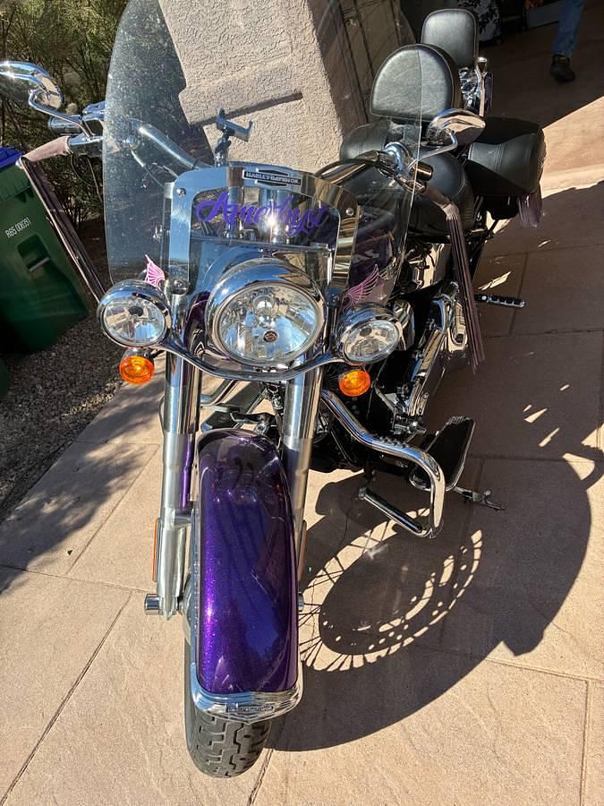 Used 2014 Harley Davidson Softtail Deluxe FLSTN ‘Hard Candy Voodoo Purple Flake