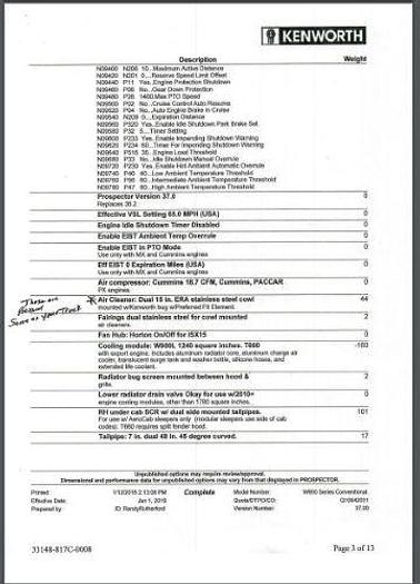 Used 2017 KENWORTH W900L