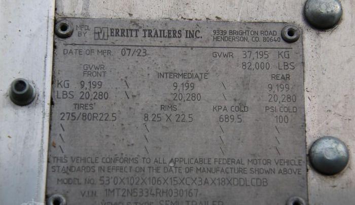 Used 2024 Merrit Livestock Trailer