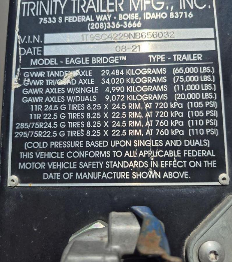 Used 2016 Peterbilt 389 & 2022 TRINITY TRAILER MFG EAGLE BRIDGE