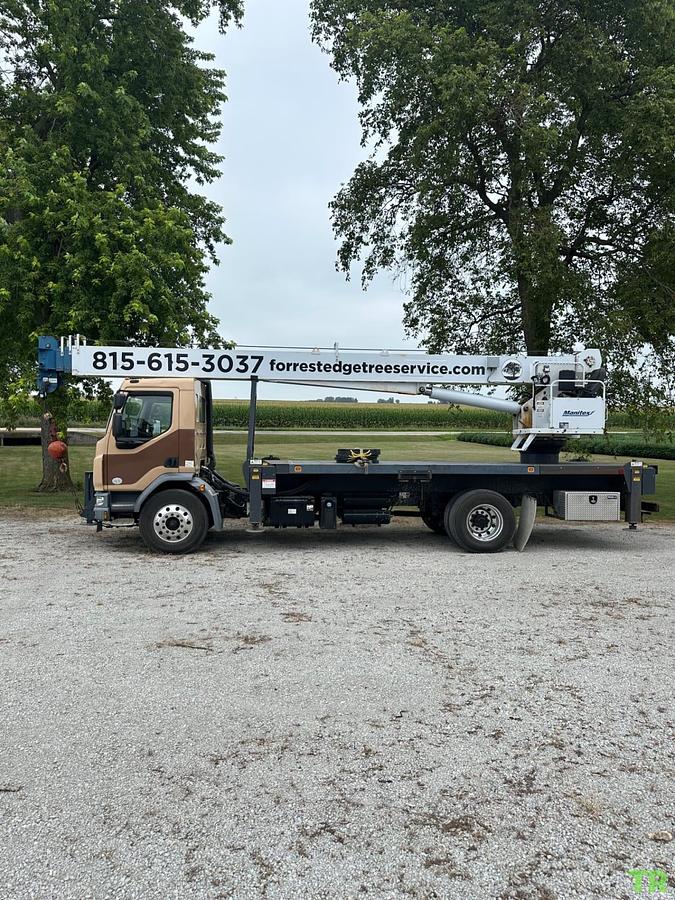 Used 2017 Manitex 22101S Mounted on Peterbilt 220 Boom Truck Crane