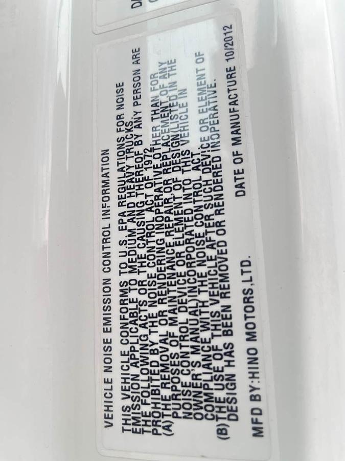 Used 2013 Hino 338 Box Truck