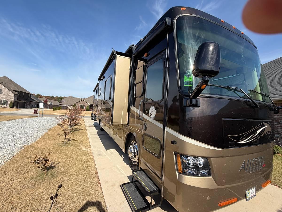 Used 2011 Tiffin Allegro Red Class C Motorhome w/ 2020 Jeep Wrangler Rubicon