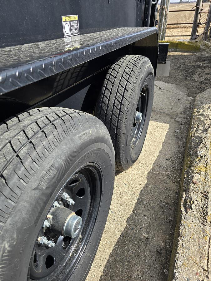 Used 2022 H&H 16' x 6' Gooseneck Dump Trailer