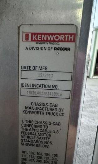 Used 2014 KENWORTH T800