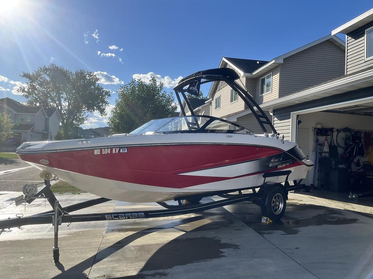 Used 2016 Scarab 215 Jet Boat with Monster Surf Tower and Bimini