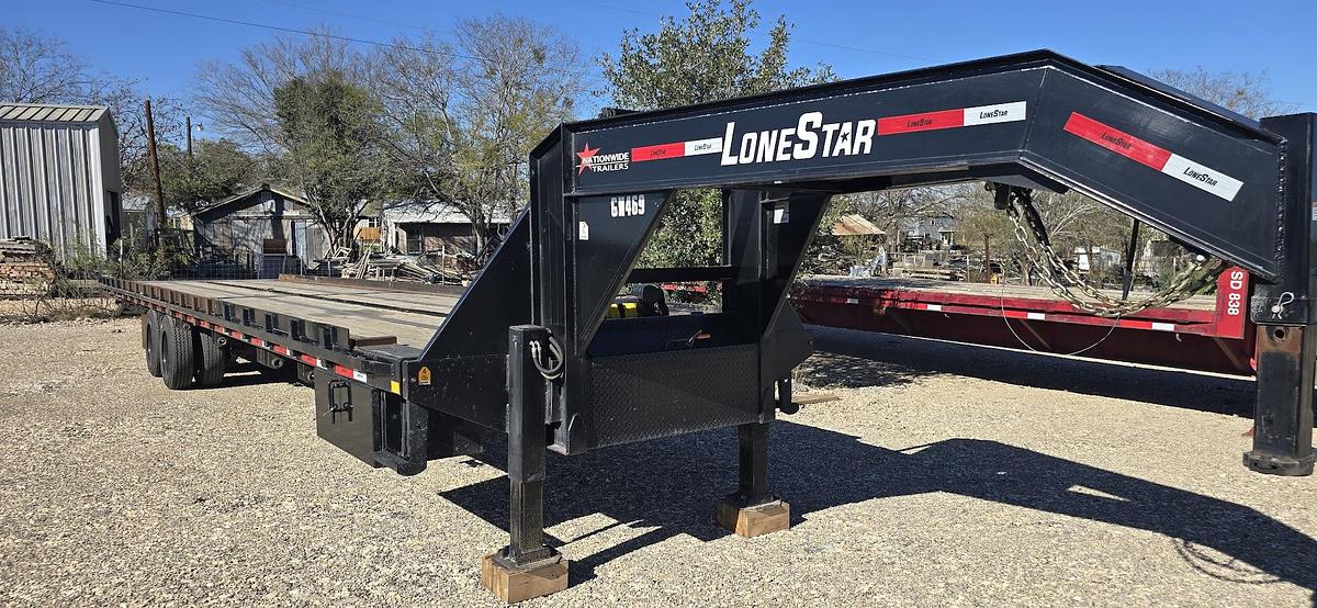 Used 2024 RAWMAXX Lonestar GN469 Full Tilt Container Trailer