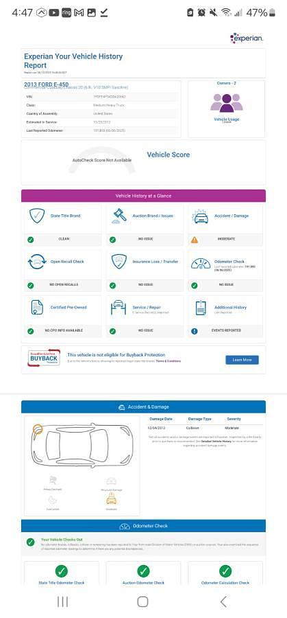 Used 2013 Ford F-450 Econoline 14 Passenger Shuttle Bus