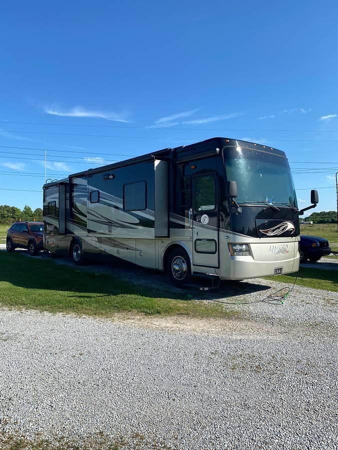 Used 2011 Tiffin Allegro Open Road RED Class A Motorhome & 2016 Jeep Trailhawk