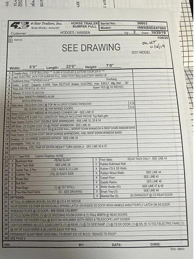 Used 2021 4 Star 5 Horse