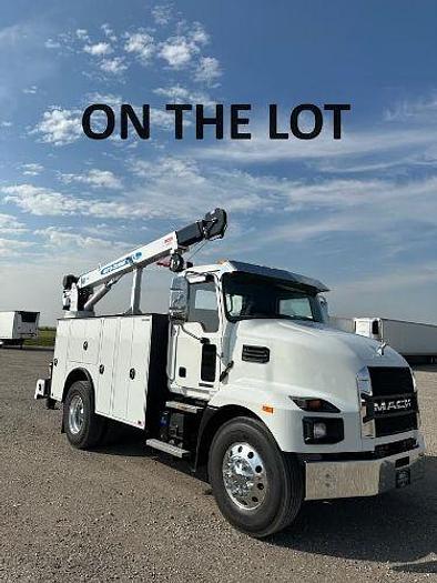 Used 2024 Mack MD6 Auto Crane Mechanics Truck