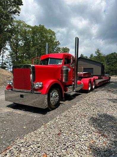 Used 1996 Peterbilt 379 EXHD with a 2003 Talbert Lowboy Trailer