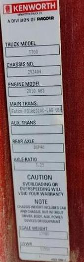 Used 2012 KENWORTH T700