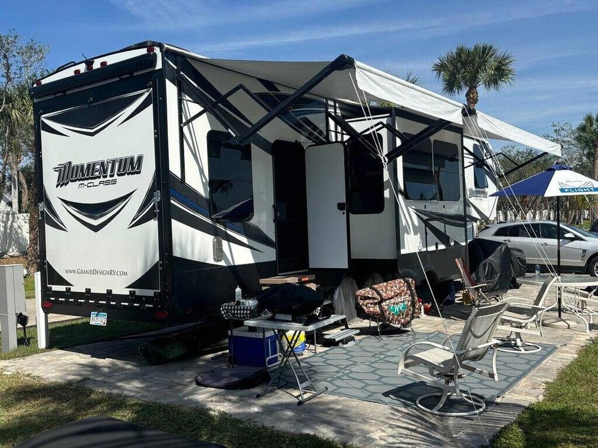 Used 2017 Grand Design Momentum M-Class 350M Fifth Wheel Toy Hauler