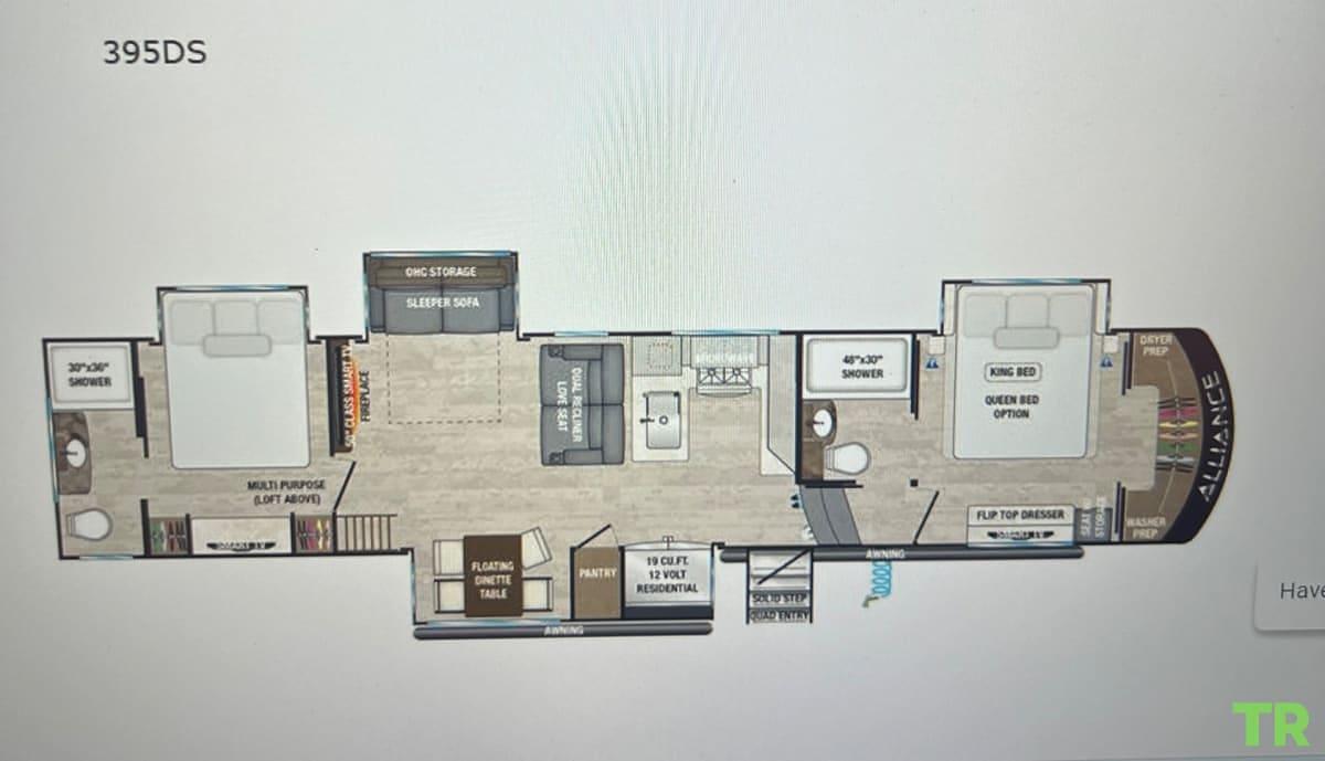 Used 2023 Alliance Paradigm 395DS Fifth Wheel
