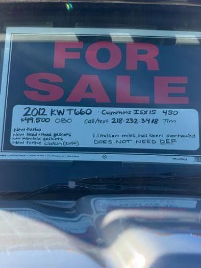 Used 2012 KENWORTH T660