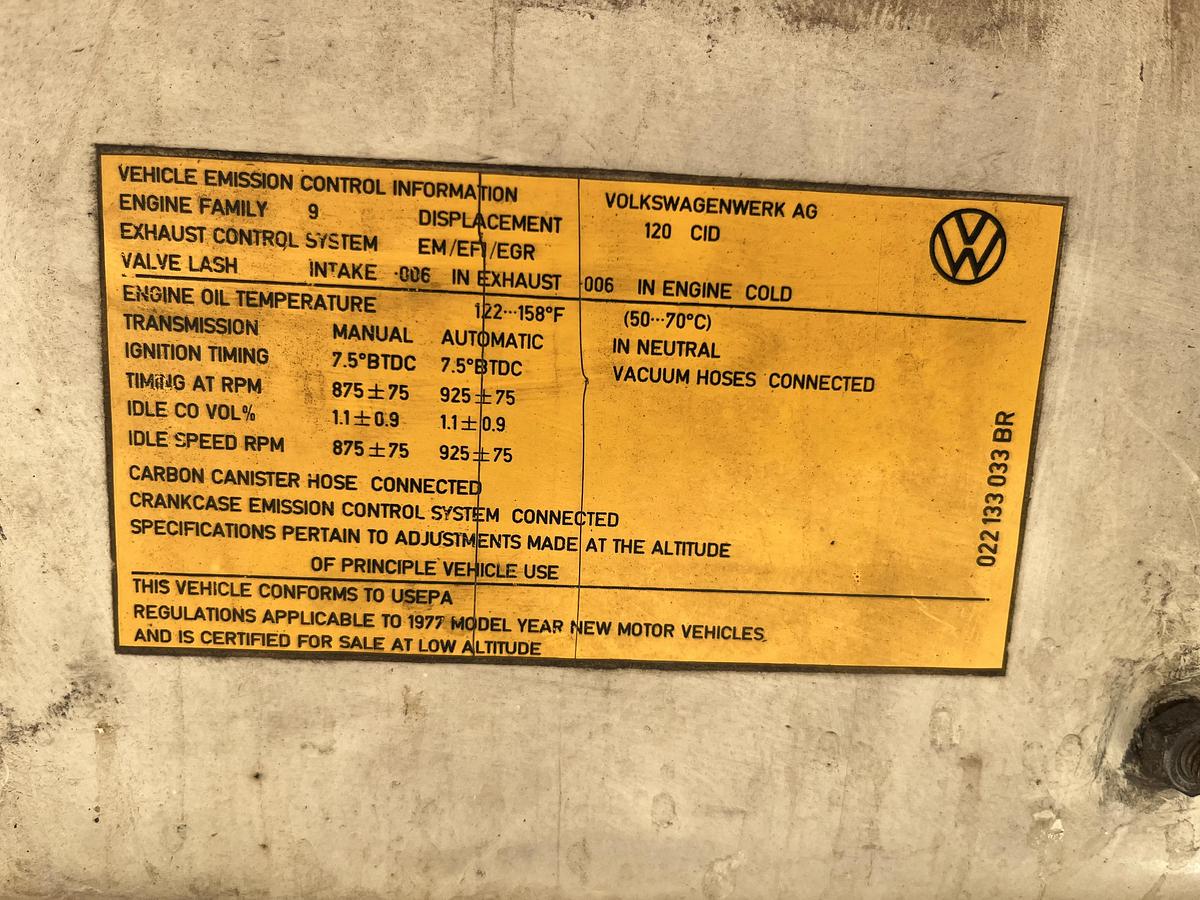 Used 1977 Volkswagen Day Camper