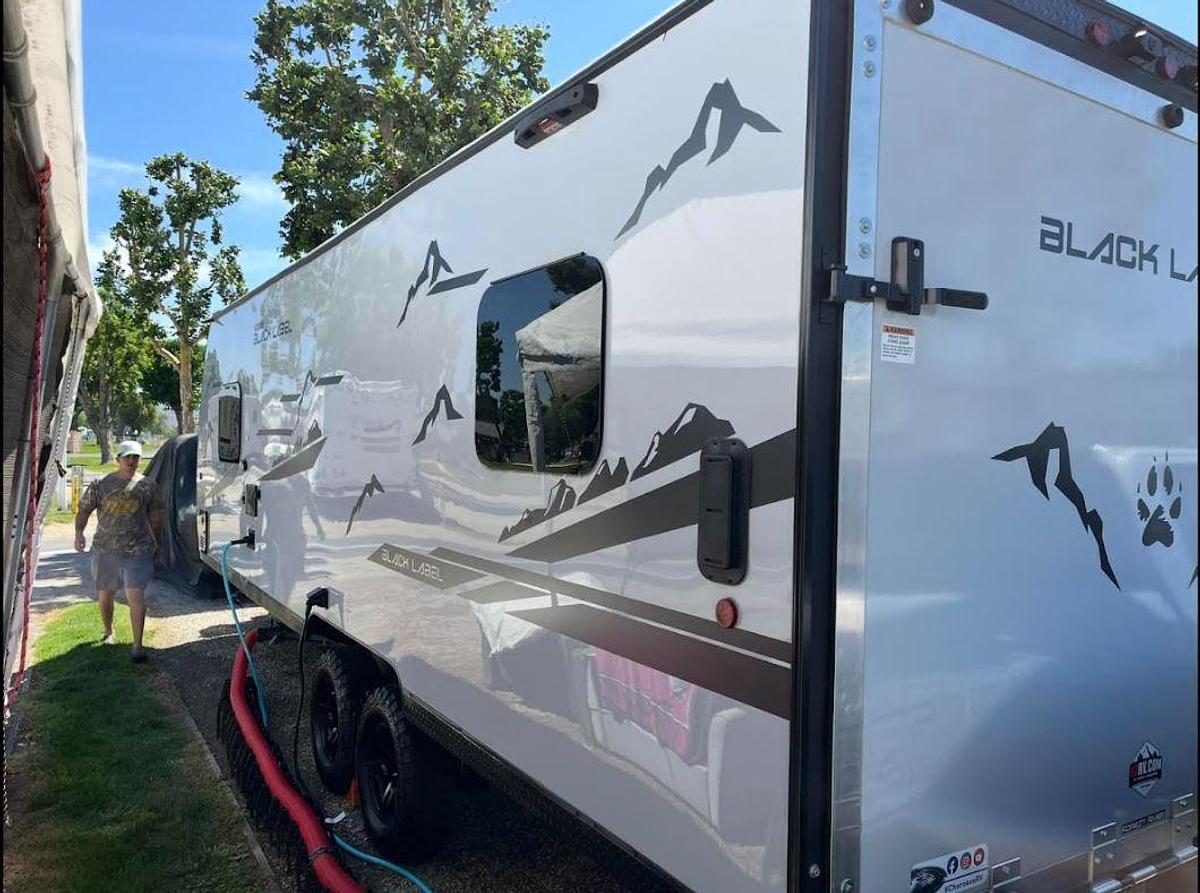 Used 2024 Forest River Cherokee Grey Wolf Black Label 22RRBL Travel Trailer Toy Hauler