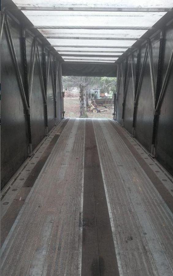 Used 2004 Benson Flatbed Trailer 714 Spread Axle