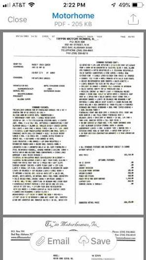 Used 2003 Tiffin Zephyr 40QZ