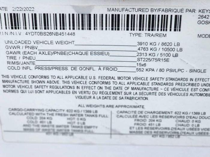 Used 2022 Keystone Outback 341RD