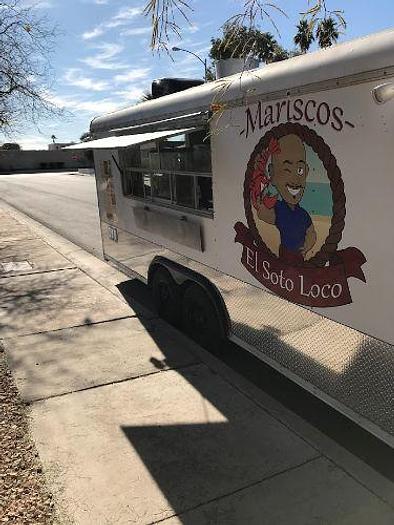 Used 2014 8ft x 24ft Kitchen Food Trailer