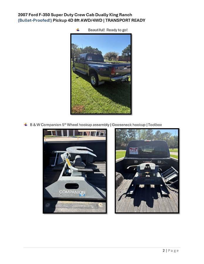 Used 2007 Ford F-350 Super Duty Crew Cab Dually King Ranch