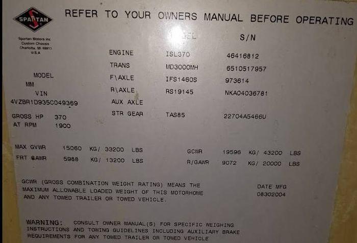 Used 2005 Newmar Dutch Star 4023
