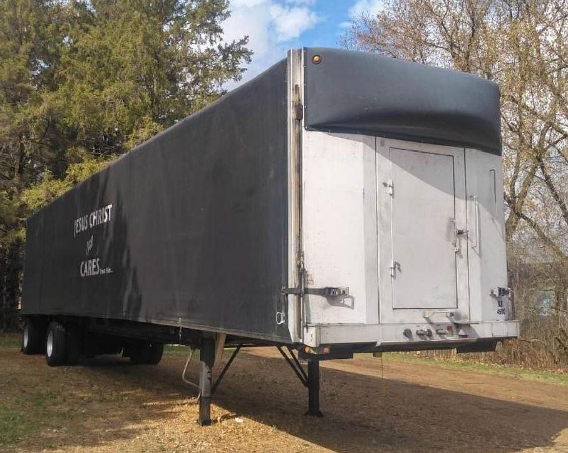 Used 2004 Benson Flatbed Trailer 714 Spread Axle