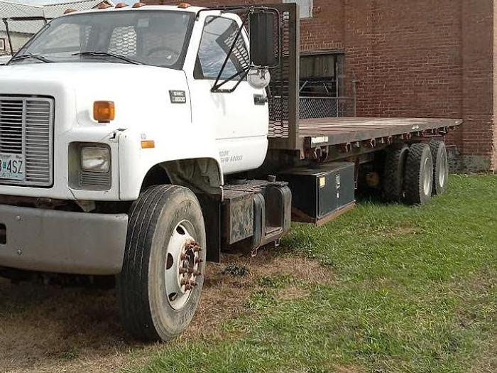 Used 1999 GMC C8500 Roll-Off Truss Delivery Truck