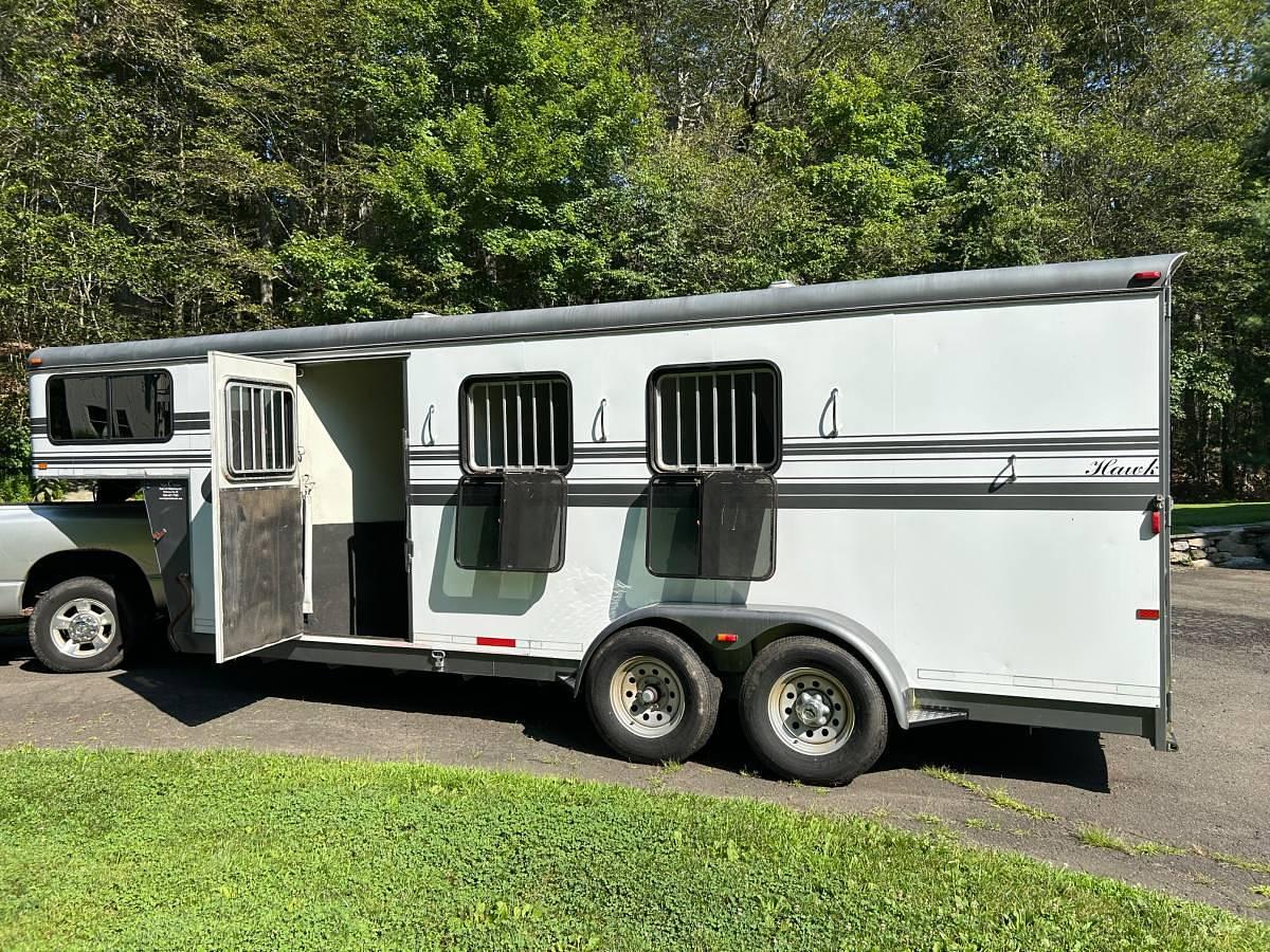 Used 2010 Hawk 3 Horse Slant Gooseneck Elite