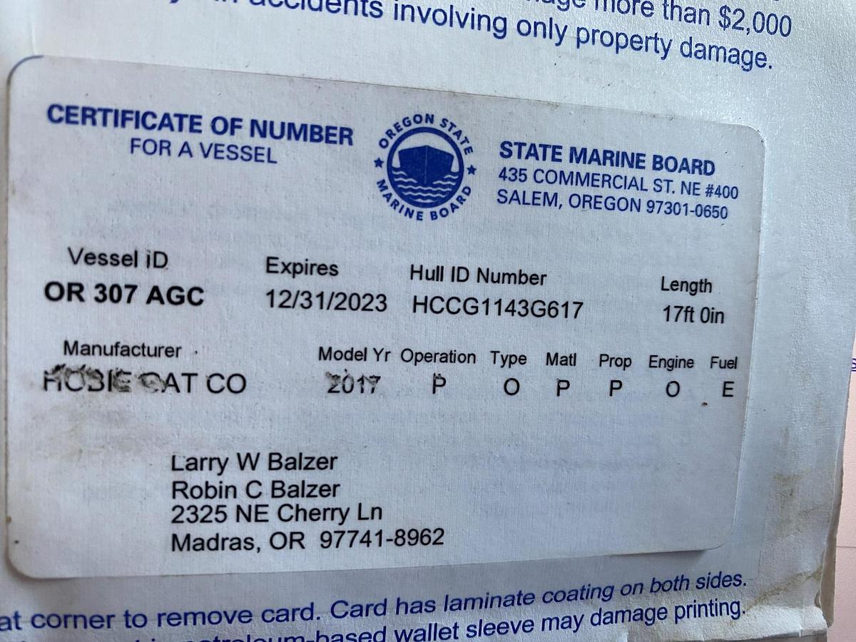 Used 2017 Hobie Cat Outback