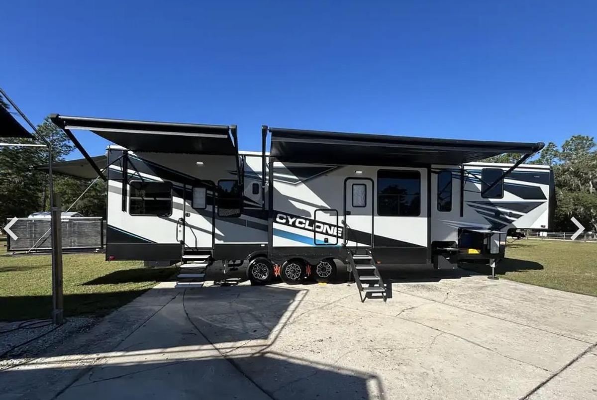 Used 2022 Heartland Cyclone 4006 Toy Hauler