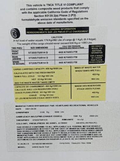 Used 2021 Heartland North Trail Ultra Lite 24BHS