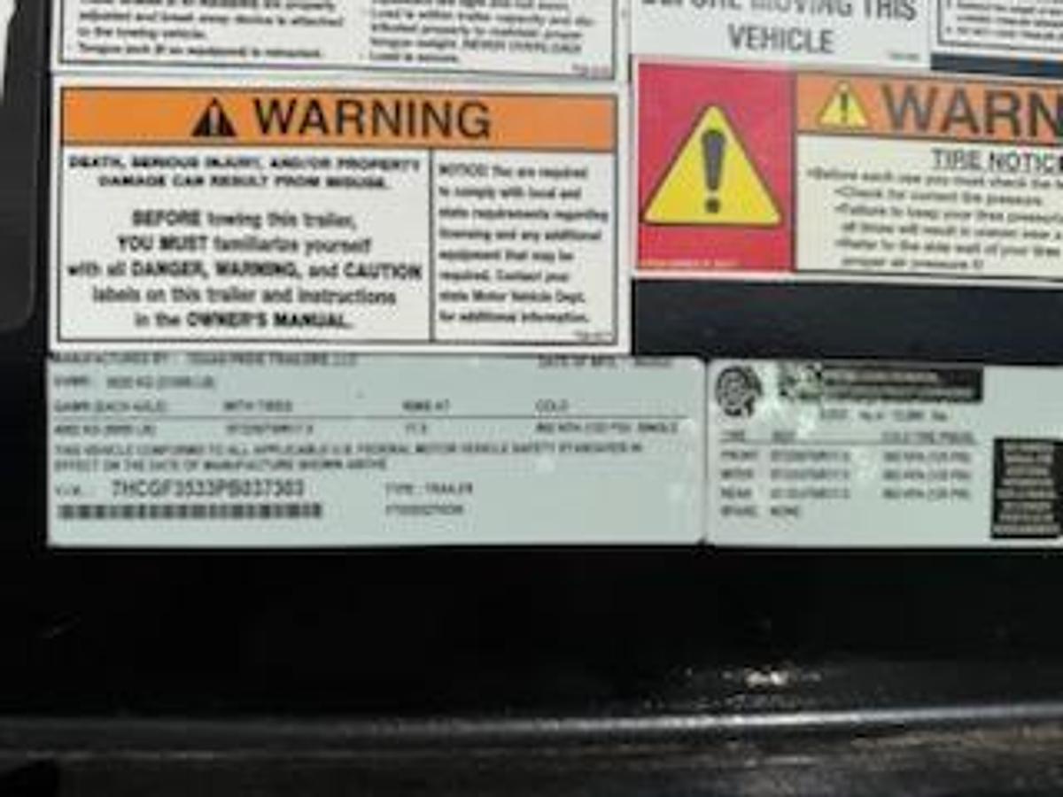 Used 2023 Texas Pride 32' Flatbed Trailer