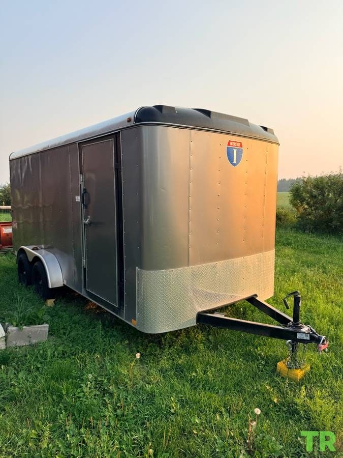Used 2023 Interstate Victory 7x16 Enclosed Cargo Trailer | Tandem Axle | Like New | Fully Equipped