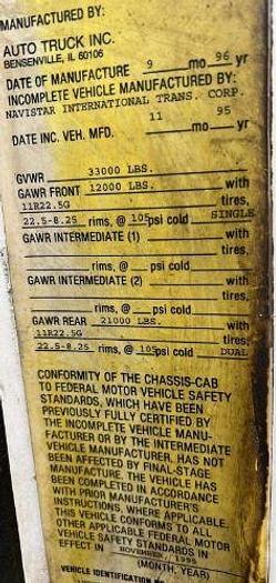 Used 1996 INTERNATIONAL CC40S