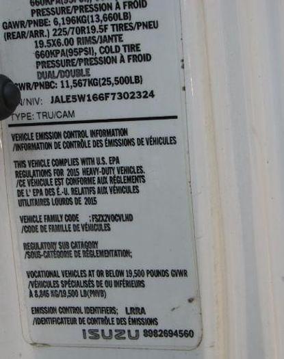 Used 2015 ISUZU NRR