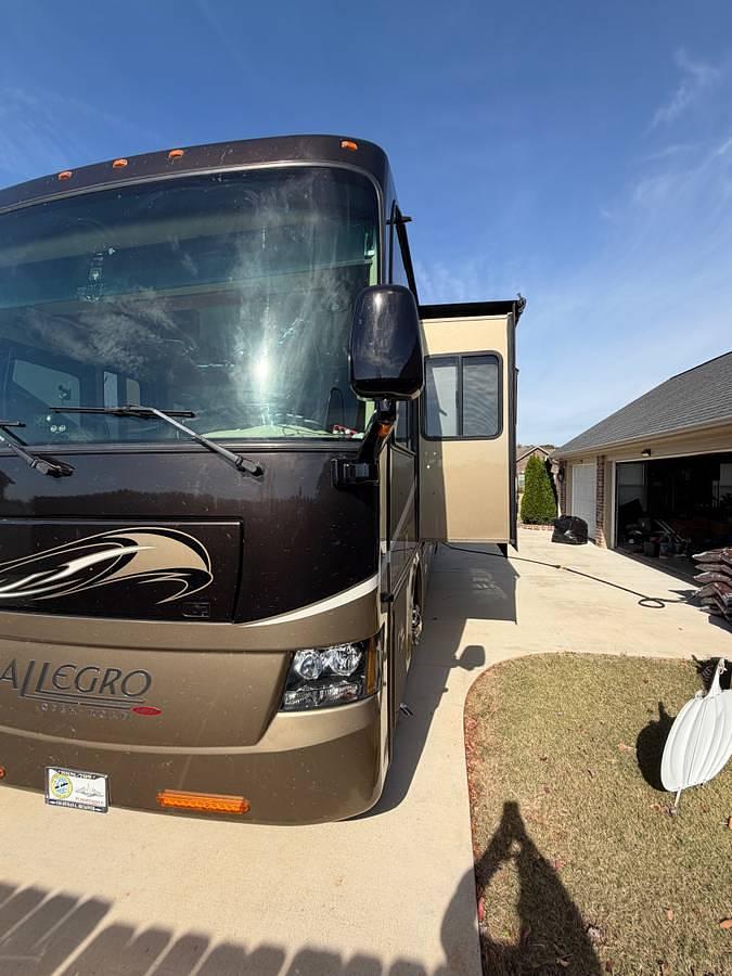 Used 2011 Tiffin Allegro Red Class C Motorhome w/ 2020 Jeep Wrangler Rubicon