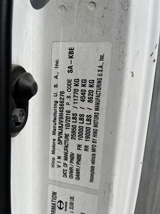 Used 2017 Hino 268 Box Truck