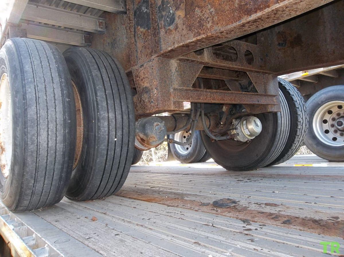 Used 2012 Aluminum Flatbed Semi Trailer