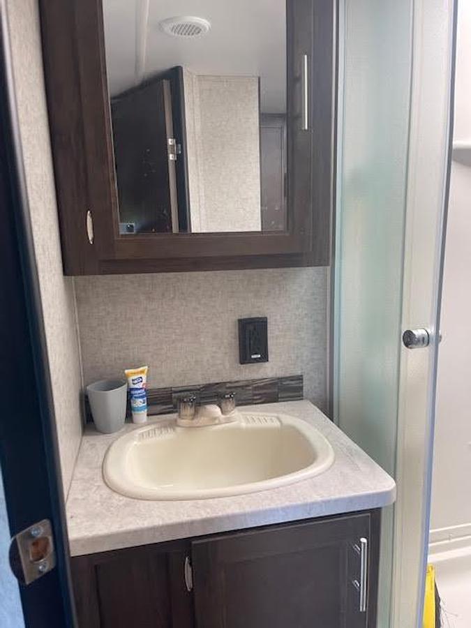 Used 2019 Forest River Gray Wolf Travel Trailer Toy Hauler