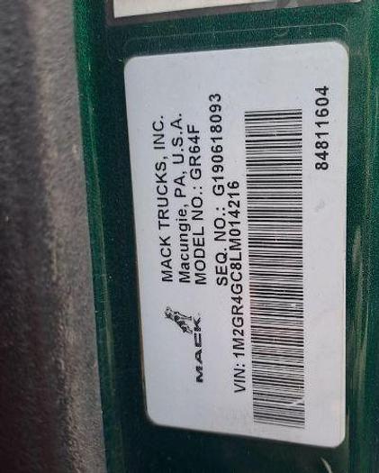 Used 2020 Mack Granite 64FR