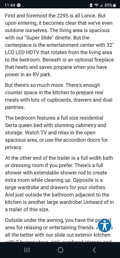 Used 2021 Lance 2295 Travel Trailer