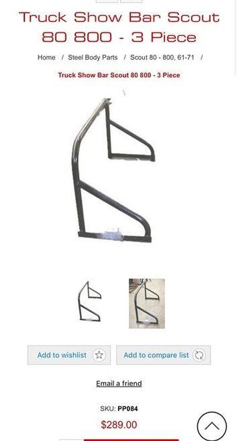 Used 1966 International Scout 800 Half Cab Pickup